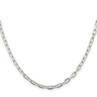 Sterlingsilber 3.75mm Diamantiert Lang Glieder Ankerkette Halskette