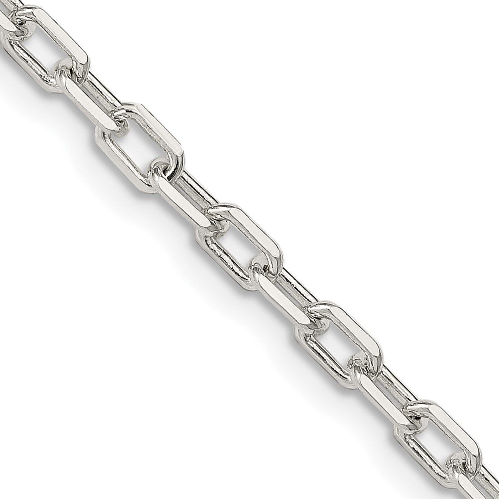 Sterlingsilber 3.75mm Diamantiert Lang Glieder Ankerkette Halskette