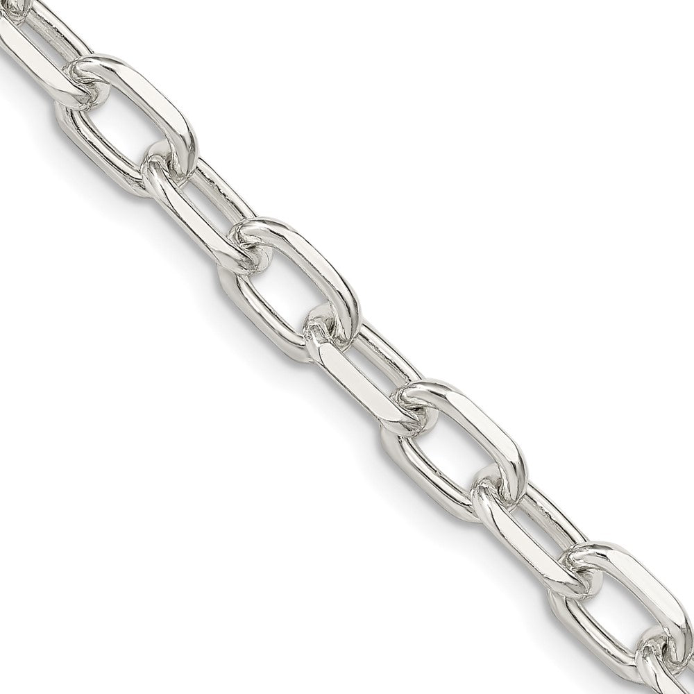 Sterlingsilber 6.65mm Diamantiert Lang Glieder Ankerkette Halskette