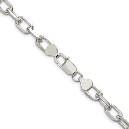 18 Zoll Sterlingsilber 7.5mm Diamantiert Lang Glieder Ankerkette Halskette