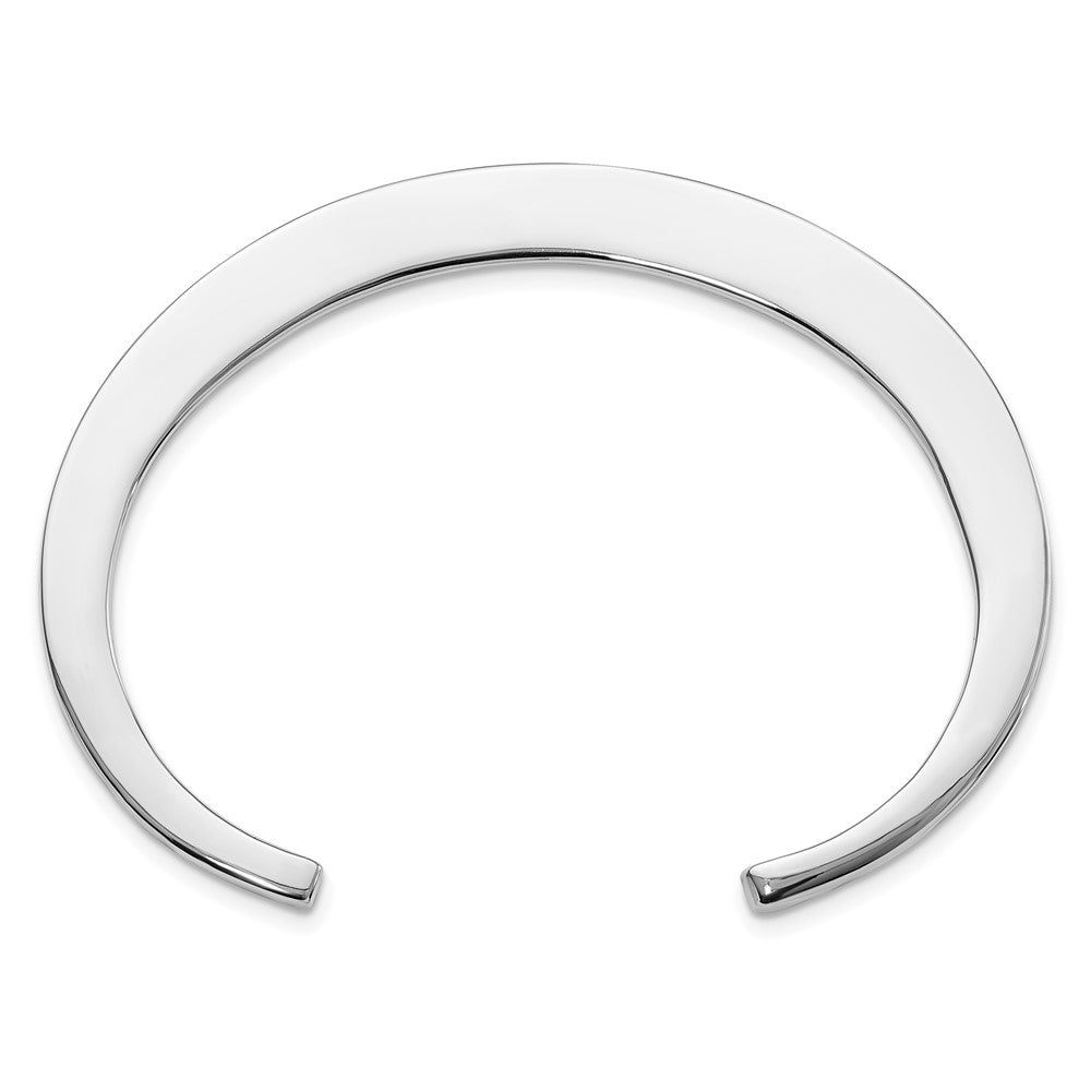 Sterlingsilber Poliert Schlicht Offen Armreif