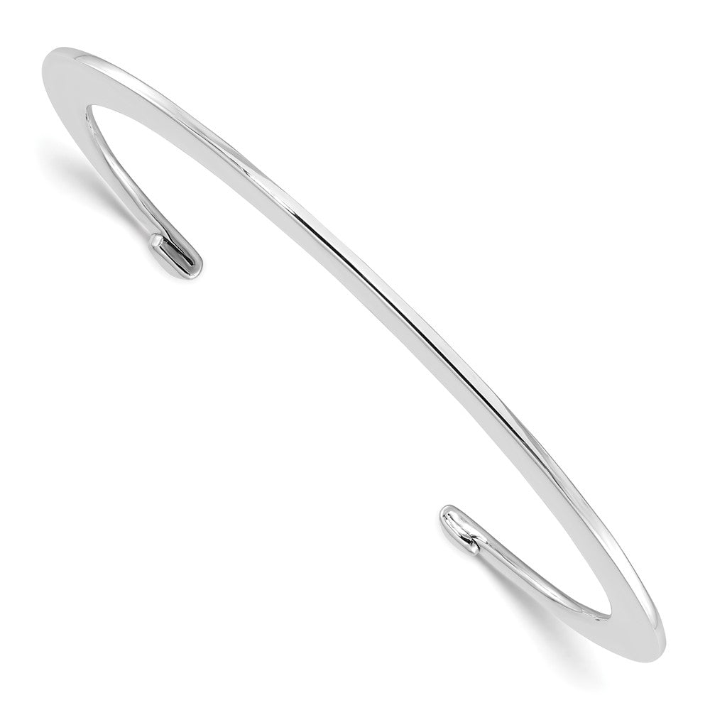 Sterlingsilber Poliert Schlicht Offen Armreif