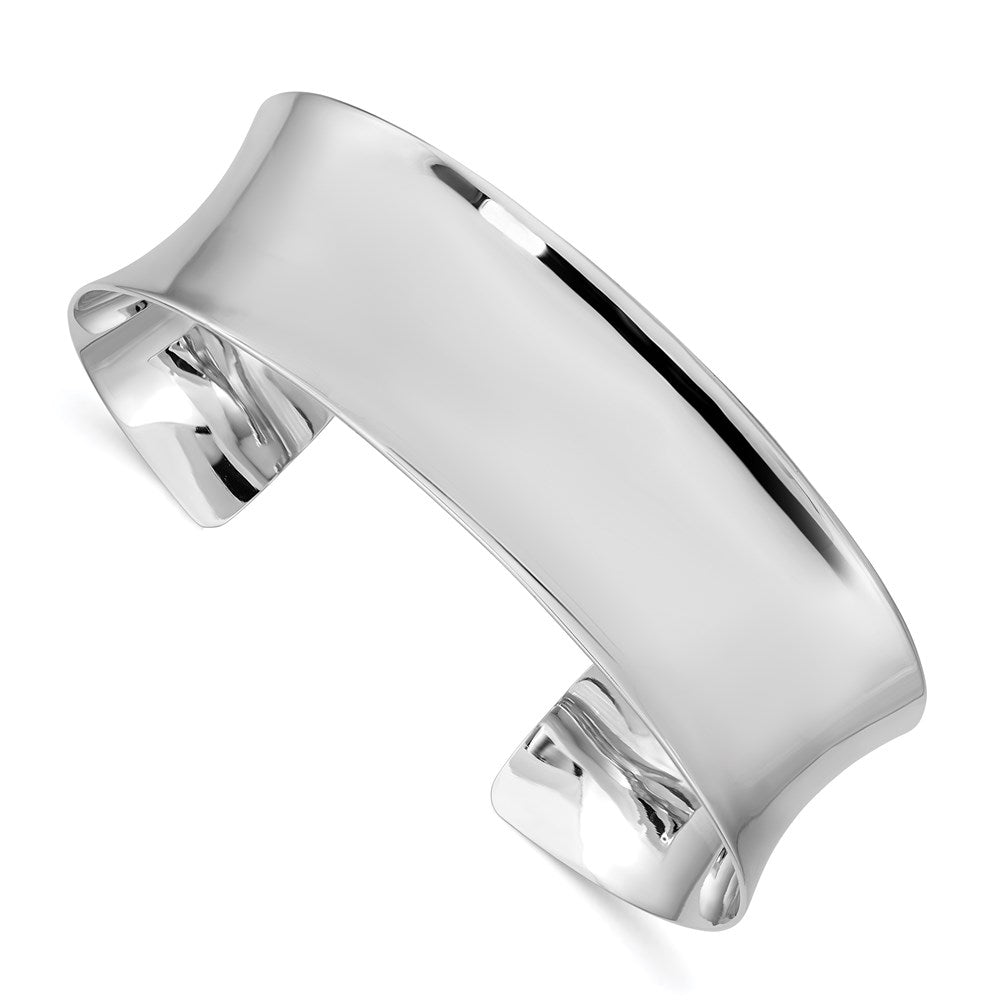 Sterlingsilber Rhodiniert Poliert 20mm Manschette Armreif