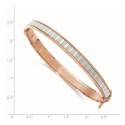 Sterlingsilber Roséfarben mit Glitzer Klappbar Armreif