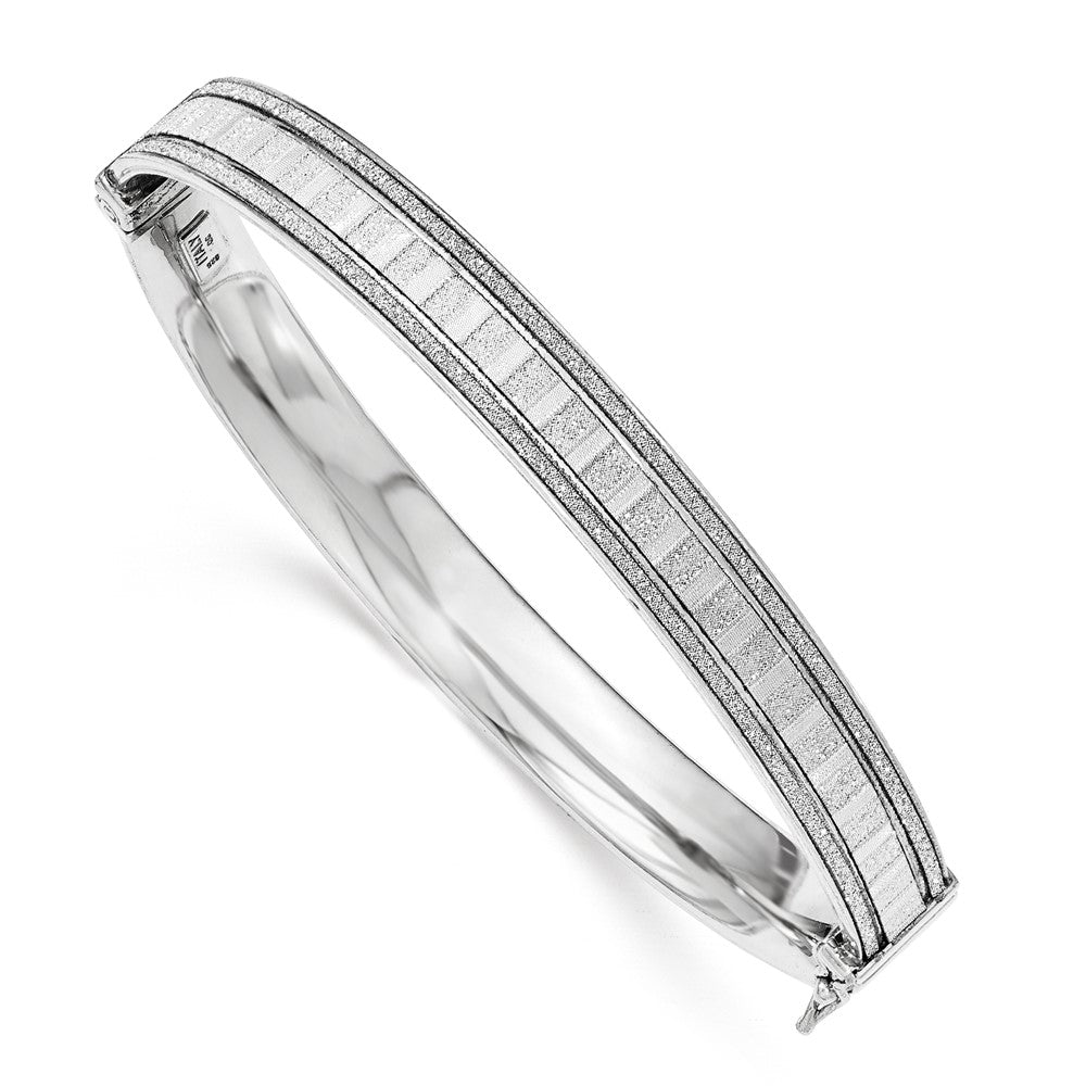 Sterlingsilber mit Glitzer Klappbar Armreif
