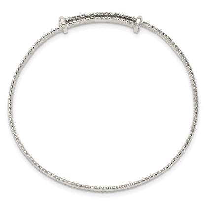 Sterlingsilber Poliert Milgrain 4.75mm Verstellbar Kinder Armreif