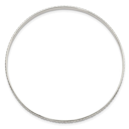 Sterlingsilber Diamantiert Schieber-on Armreif