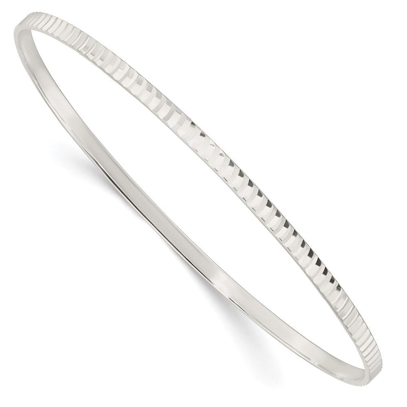 Sterlingsilber Diamantiert Schieber-on Armreif