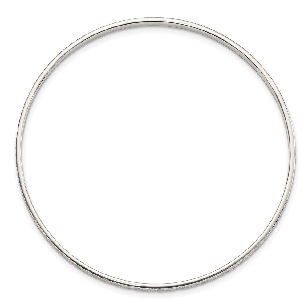 Sterlingsilber Diamantiert Schieber-on Armreif