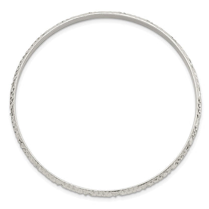 Sterlingsilber Diamantiert Schieber-on Armreif