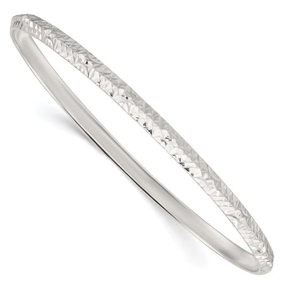 Sterlingsilber Diamantiert Schieber-on Armreif