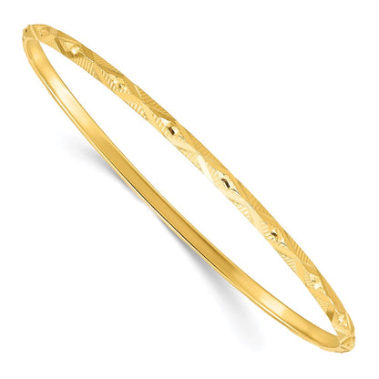 Ss/vergoldet Sterlingsilber Goldfarben Diamantiert Schieber-on Armreif