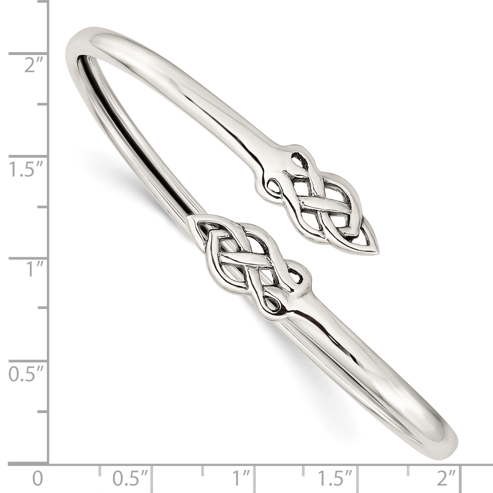 Sterlingsilber Keltisch Flexibel Armreif Armband