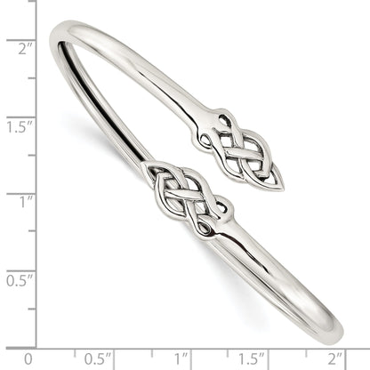 Sterlingsilber Keltisch Flexibel Armreif Armband