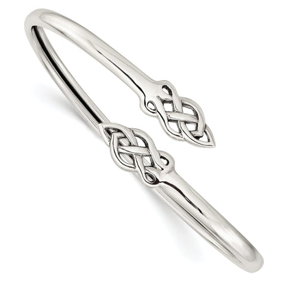 Sterlingsilber Keltisch Flexibel Armreif Armband