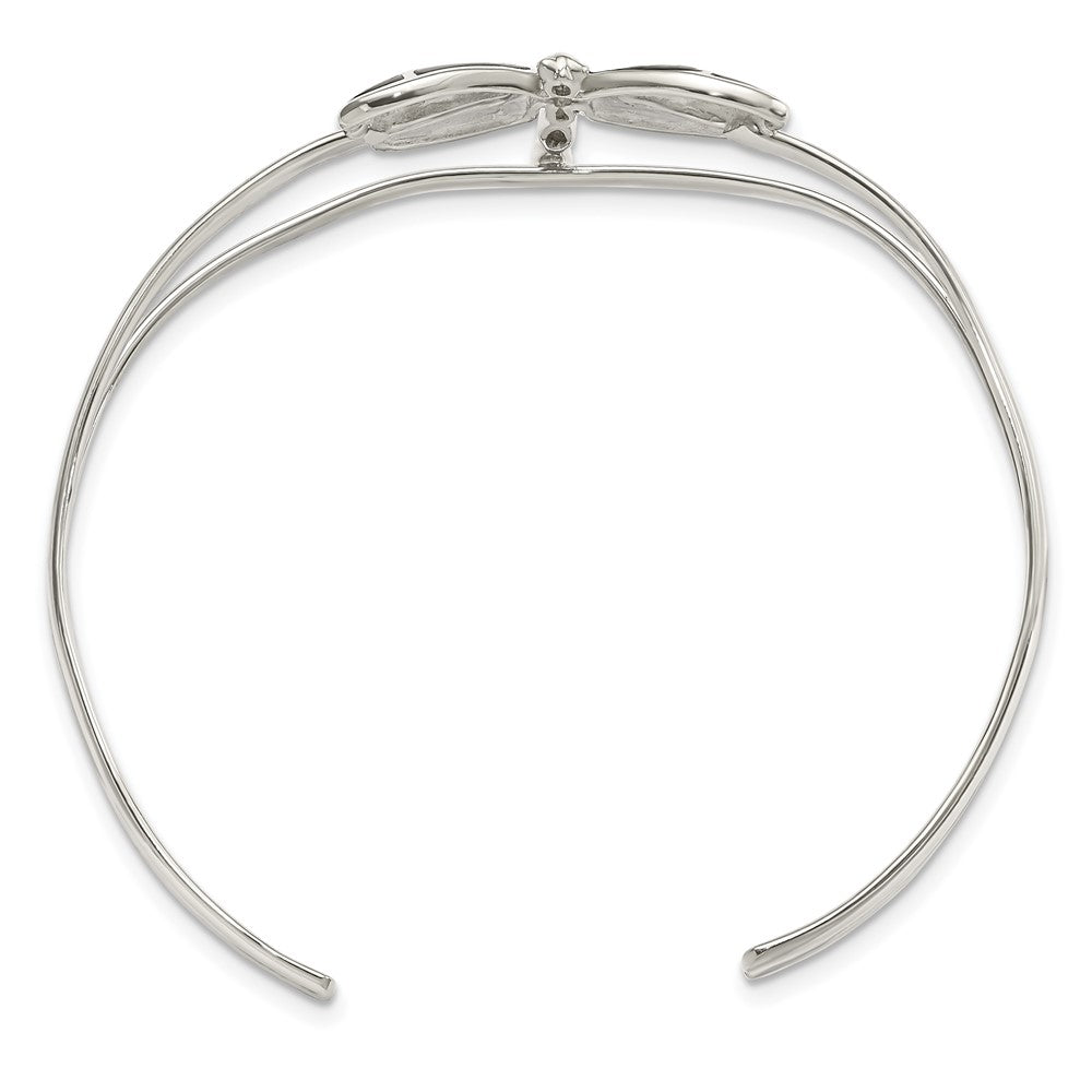 Sterlingsilber Abalone Libelle Armreif Armband