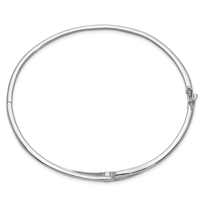 Sterlingsilber Rhodiniert Zirkonia Klappbar Armreif
