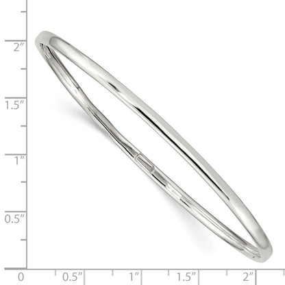 Sterlingsilber 3.25mm Schieber-on Armreif Armband