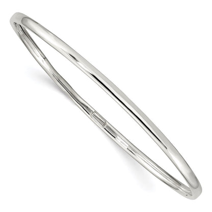 Sterlingsilber 3.25mm Schieber-on Armreif Armband