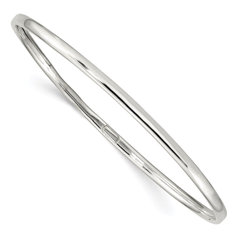 Sterlingsilber 3.25mm Schieber-on Armreif Armband