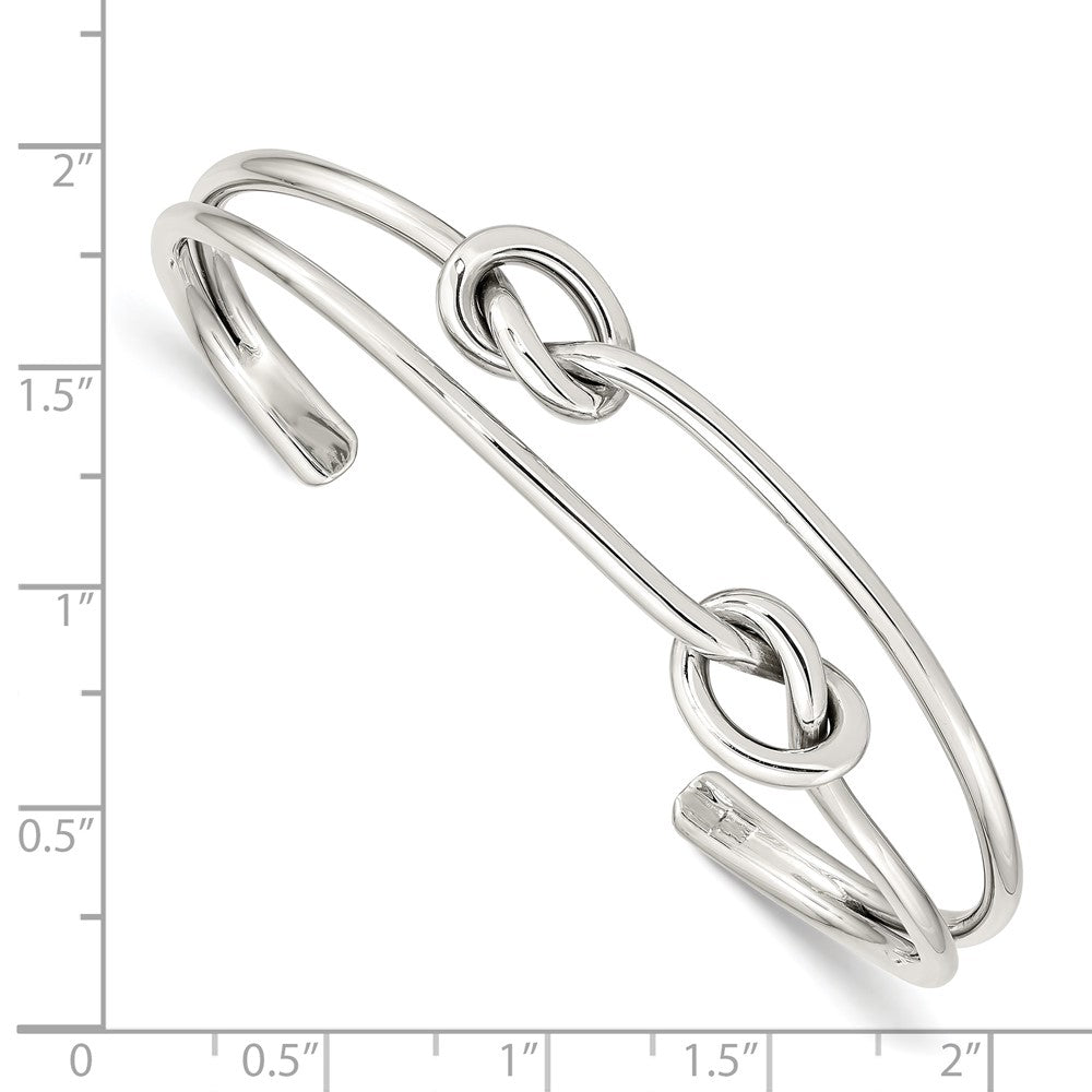 Sterlingsilber Knoten Armreif