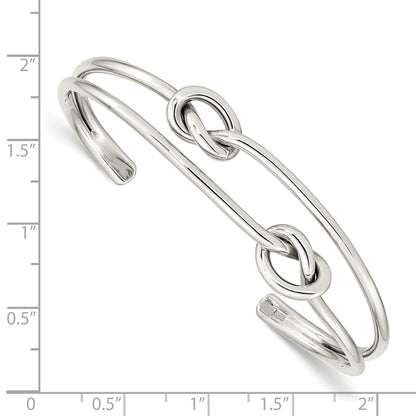 Sterlingsilber Knoten Armreif