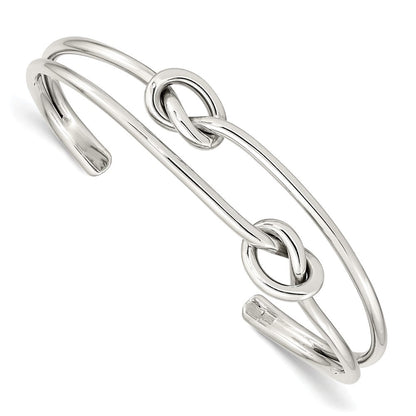 Sterlingsilber Knoten Armreif