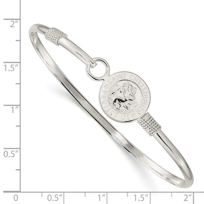 Sterlingsilber Poliert Saint Christopher Armreif