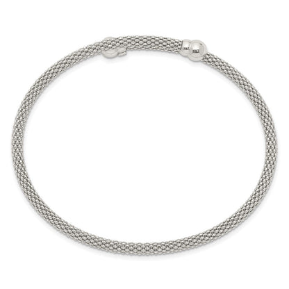 Sterlingsilber Strukturiert Flexibel Armreif