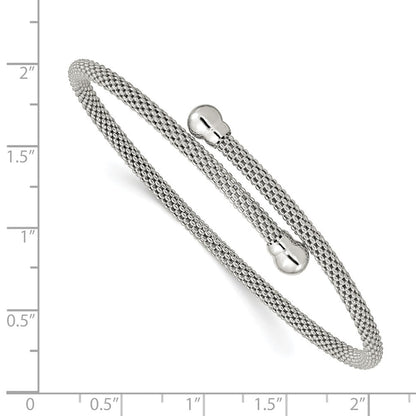 Sterlingsilber Strukturiert Flexibel Armreif
