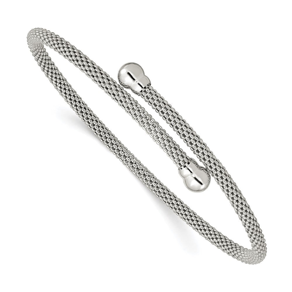 Sterlingsilber Strukturiert Flexibel Armreif