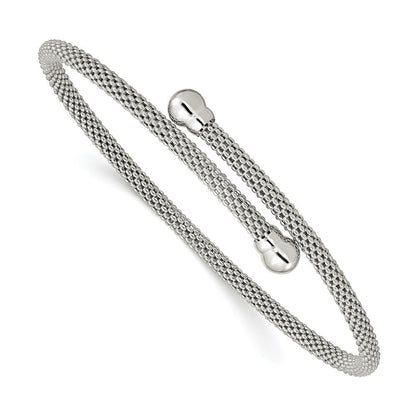 Sterlingsilber Strukturiert Flexibel Armreif