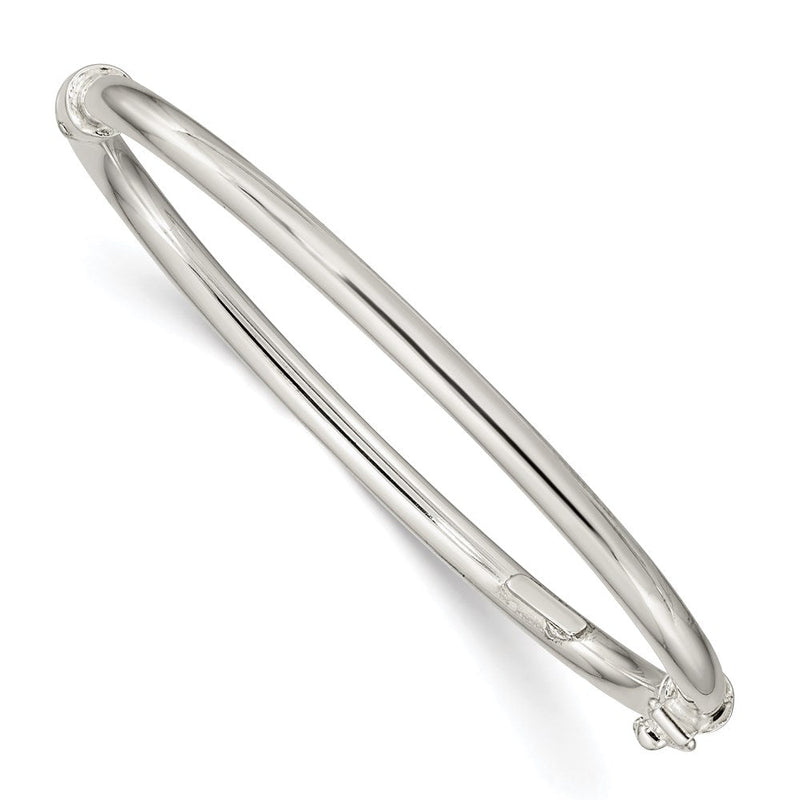 Sterlingsilber Poliert 3mm Klappbar Baby Armreif