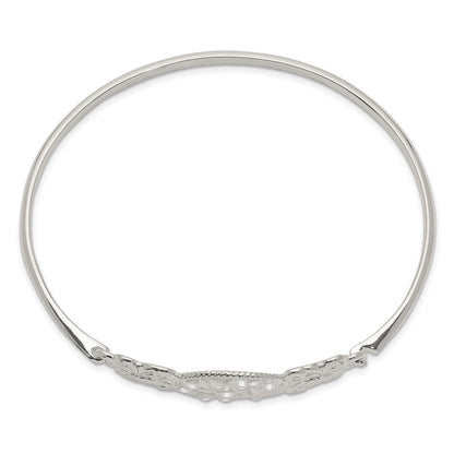 Sterlingsilber Schmetterling und Zirkonia Baum Armreif