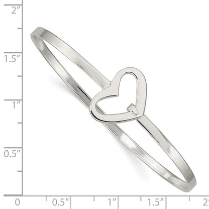 Sterlingsilber Herz Armreif