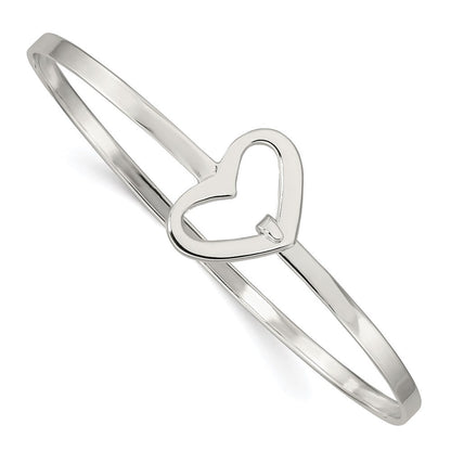 Sterlingsilber Herz Armreif