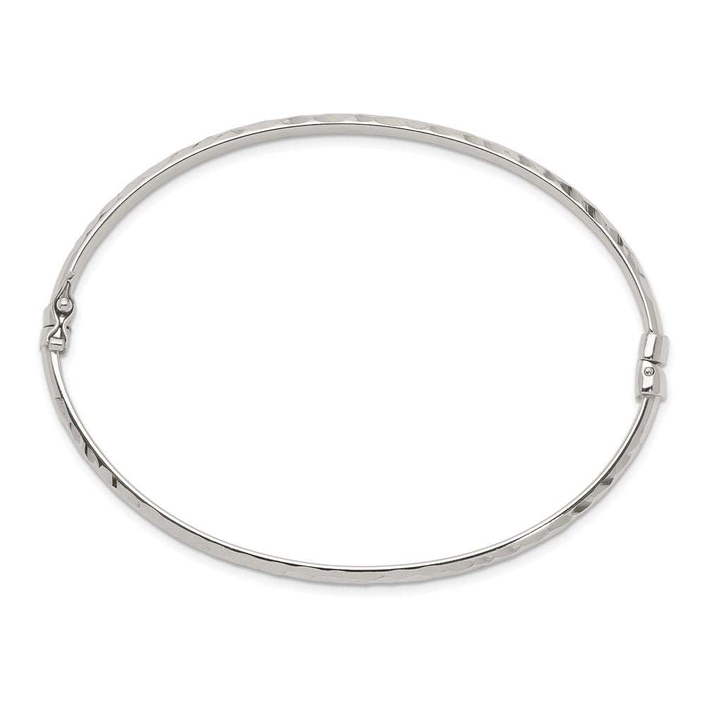 Sterlingsilber Diamantiert 4mm Armreif