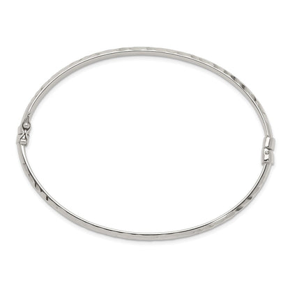 Sterlingsilber Diamantiert 4mm Armreif