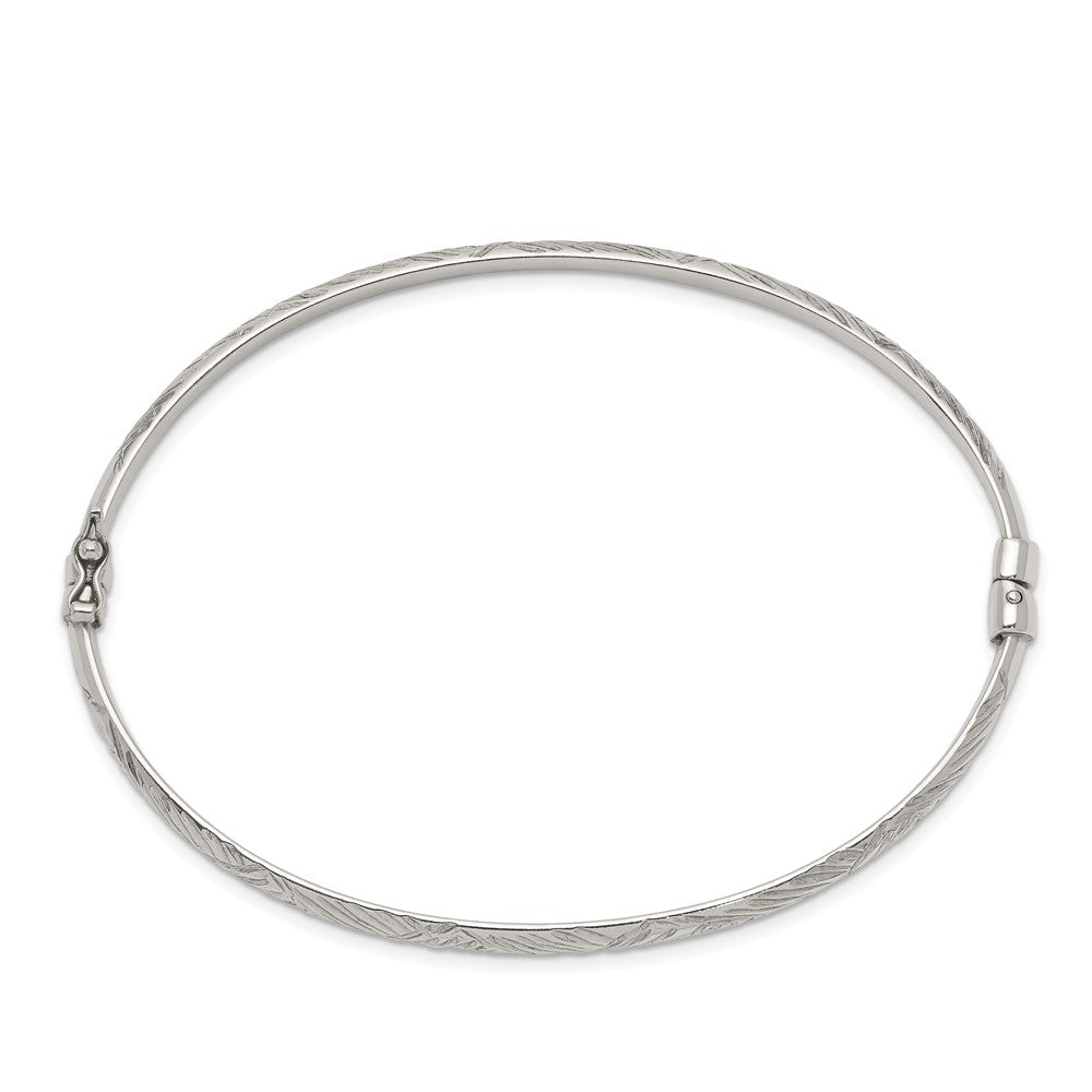 Sterlingsilber Diamantiert 4mm Armreif