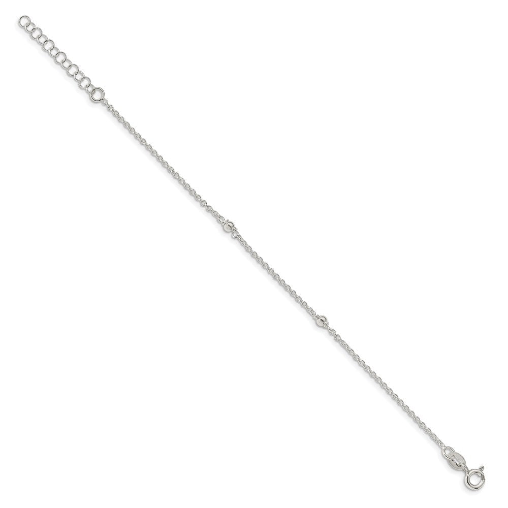 6 Zoll Sterlingsilber Sterne Armreif und Armband mit 1 Verlängerung. Zwei Stück Set