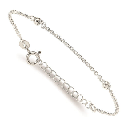 6 Zoll Sterlingsilber Sterne Armreif und Armband mit 1 Verlängerung. Zwei Stück Set