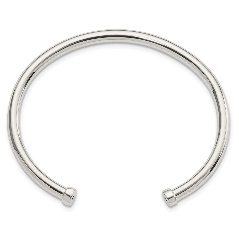 Sterlingsilber Poliert Manschette Armreif