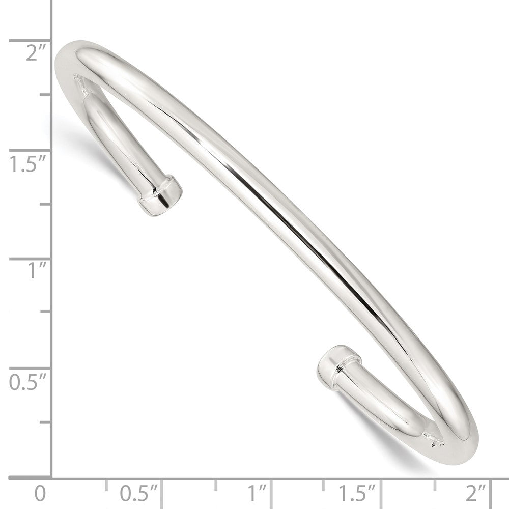 Sterlingsilber Poliert Manschette Armreif