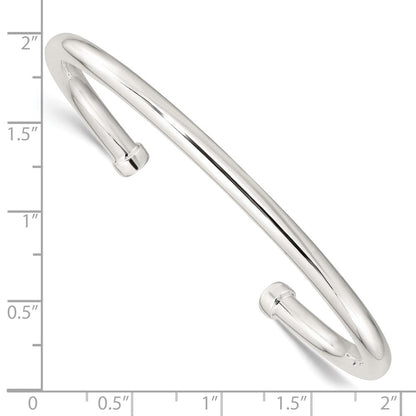Sterlingsilber Poliert Manschette Armreif