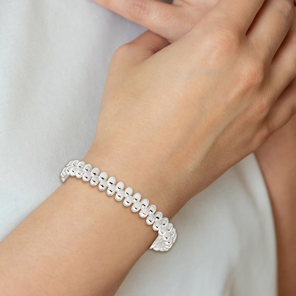 Sterlingsilber Poliert Manschette Armreif