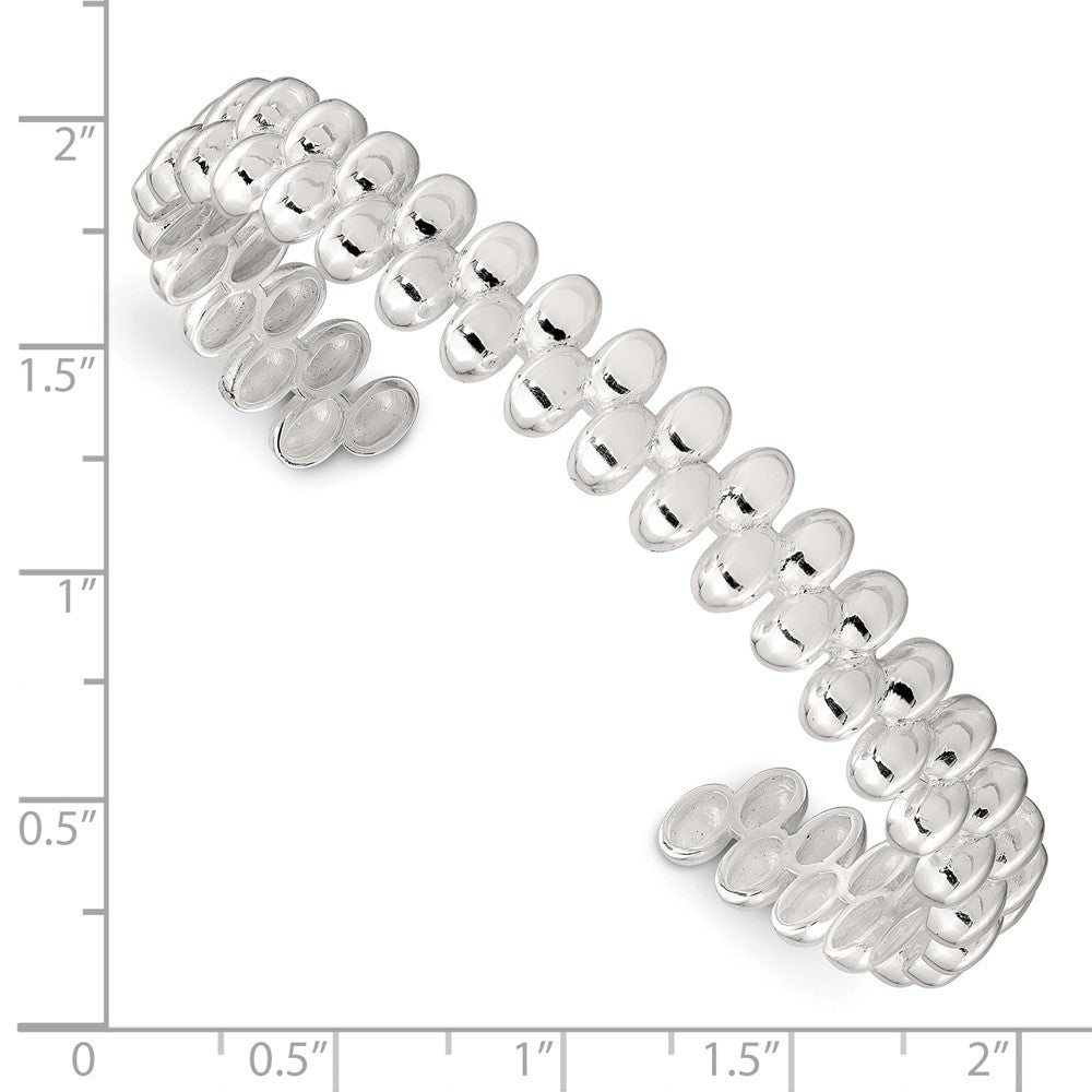 Sterlingsilber Poliert Manschette Armreif