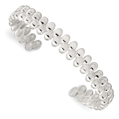Sterlingsilber Poliert Manschette Armreif