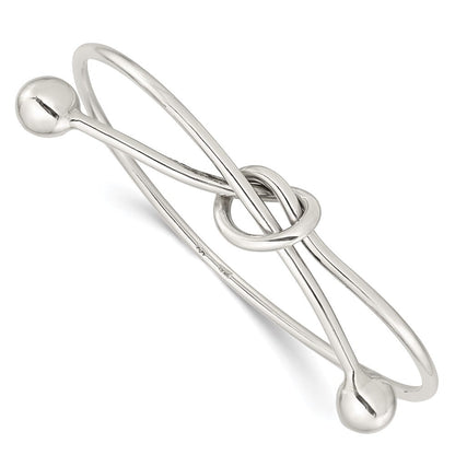 Sterlingsilber Poliert Knoten Armreif