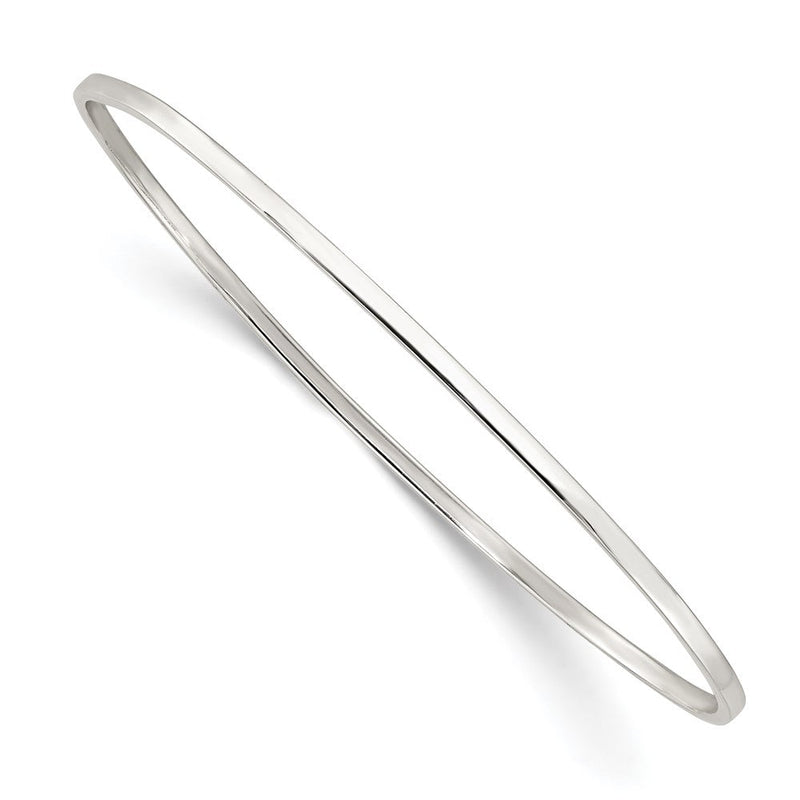 Sterlingsilber Poliert 2mm Schieber-on Armreif