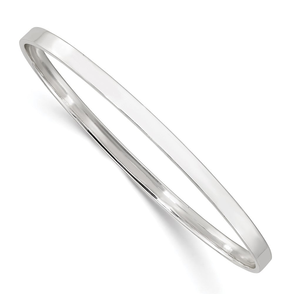 Sterlingsilber Poliert 4mm Schieber-on Armreif
